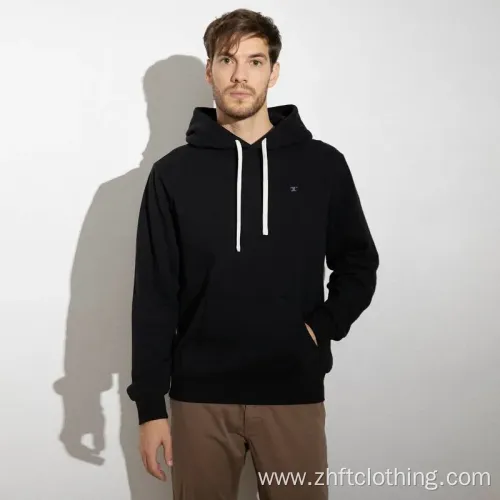 Mens Kangaroo Pocket Embroidery Pullover Hoodies